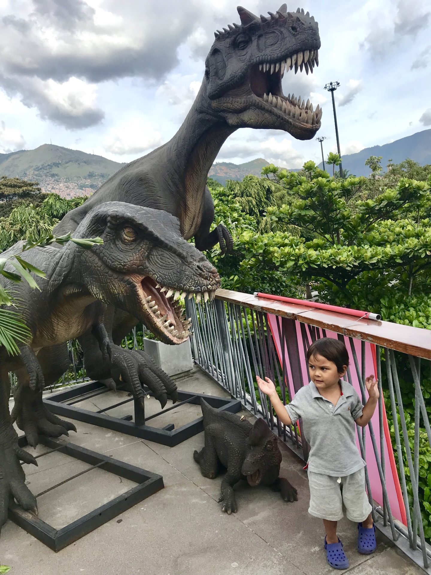 Dinosaur exhibit Parque Explora Medellin