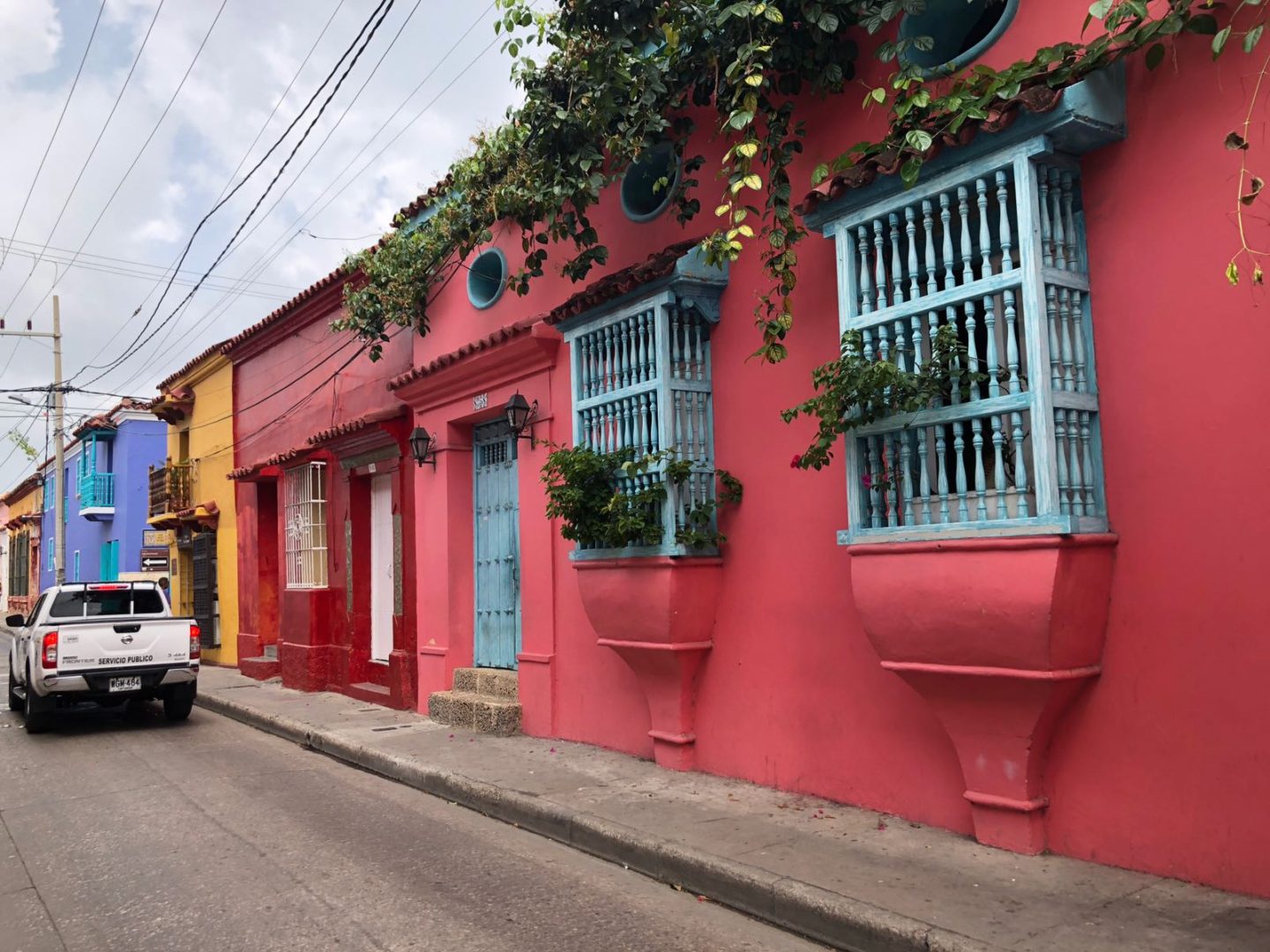 colourful buildings Cartagena